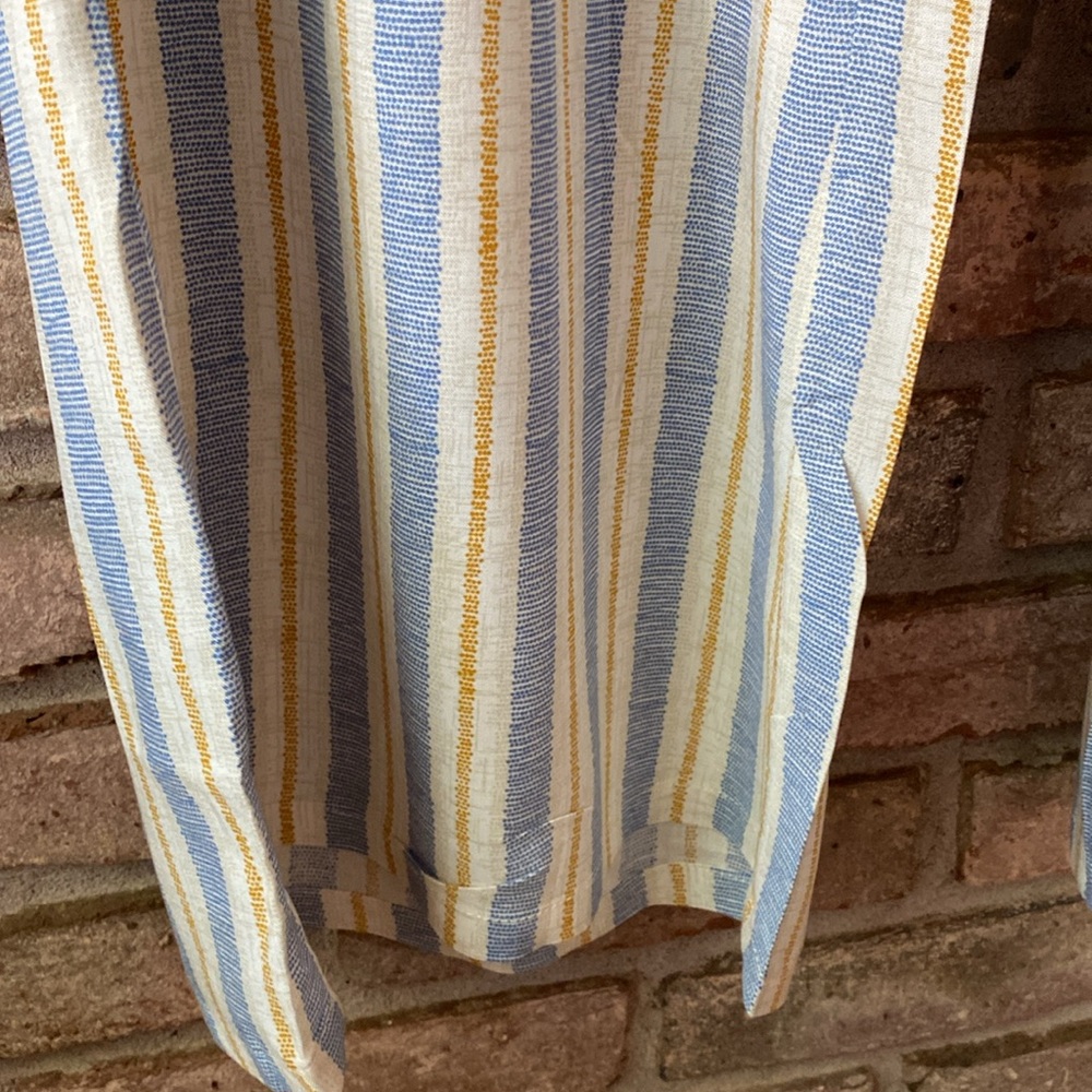 Kori Blue and Yellow Striped Women's Pants and Tank Top - Picture 11 of 13